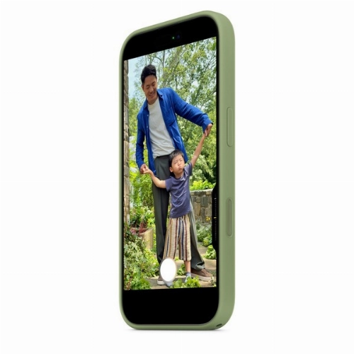 Apple iPhone 17 Silicone Case (MGEX4), Light Moss, зеленый