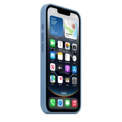 iPhone 16e Silicone Case MD3Q4, Winter Blue