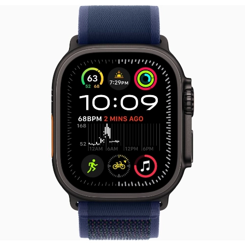 Ремешок AW 49мм Blue Trail Loop M/L Black Finish MYQ83