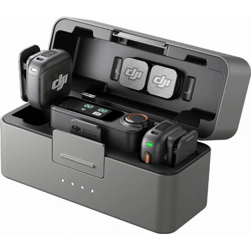DJI Mic 3 (2 TX + 1 RX + Charging Case), черный 