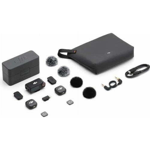 DJI Mic 3 (2 TX + 1 RX + Charging Case), черный 