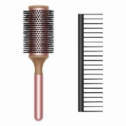Набор расчесок Dyson roll brush + brush (2 расчески), Black Rose, Черный/розовый