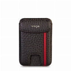 Магнитный кардхолдер VAJA V-Mag Mini Top Wallet, GTR Black and Rosso (CGE-MCT-GTR)