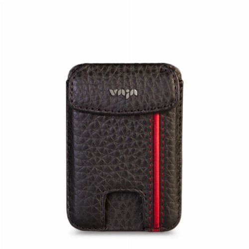 Магнитный кардхолдер VAJA V-Mag Mini Top Wallet, GTR Black and Rosso (CGE-MCT-GTR)