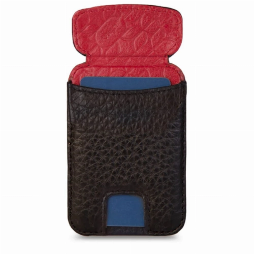Магнитный кардхолдер VAJA V-Mag Mini Top Wallet, Black and Rosso (CGE-MCM-GTR)