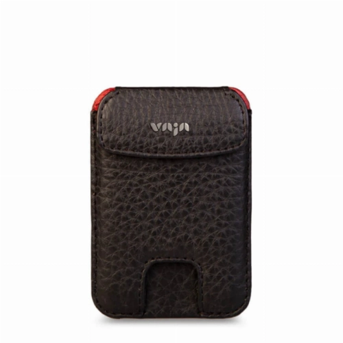 Магнитный кардхолдер VAJA V-Mag Mini Top Wallet, Black and Rosso (CGE-MCM-GTR)