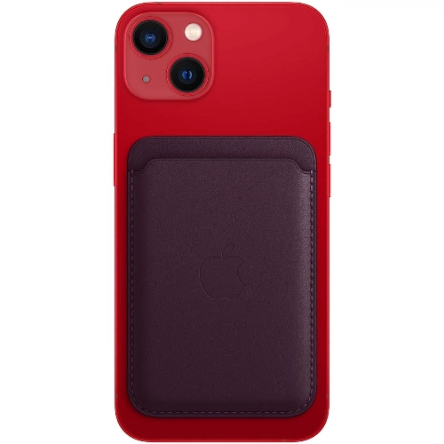 Чехол-бумажник Apple MagSafe для iPhone, Dark Cherry (MM0T3)
