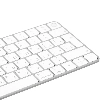 Клавиатура Magic Keyboard с Touch ID для Mac (MK293RS/A), белый