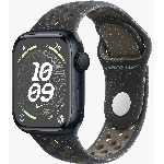 Apple Watch Series 9, 41 мм, корпус из алюминия цвета «тёмная ночь», спортивный ремешок Nike цвета «полуночное небо», размер S/M