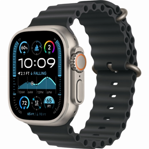 Apple Watch Ultra 2 GPS + Cellular, 49 мм, корпус из титана, ремешок Ocean черного цвета