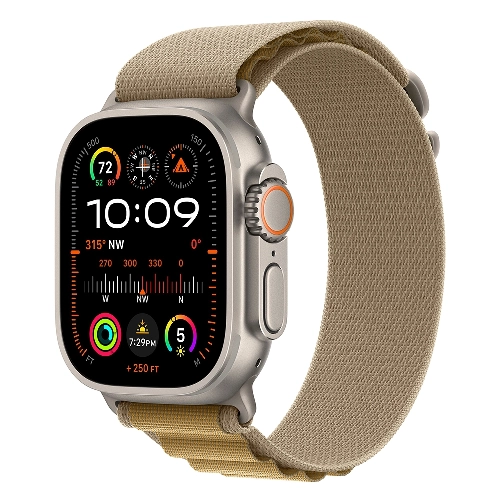 Apple Watch Ultra 2 GPS + Cellular, 49 мм, корпус из титана, ремешок Alpine бежевого цвета, размер M