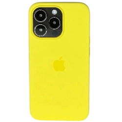iPhone 14 Pro Max Silicon Case, Canary Yellow, канареечный желтый