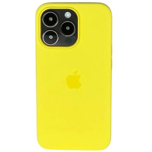 iPhone 14 Pro Max Silicon Case, Canary Yellow, канареечный желтый