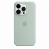 iPhone 14 Pro Max Silicon Case, Succulent, зеленый