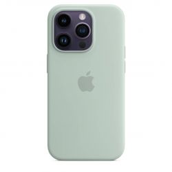 iPhone 14 Pro Max Silicon Case, Succulent, зеленый