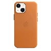  iPhone 13 Leather Case, Golden Brown