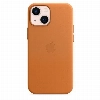  iPhone 13 Leather Case, Golden Brown