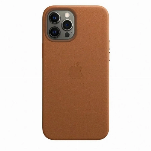 iPhone 12 Pro Max Leather Case, Saddle Brown