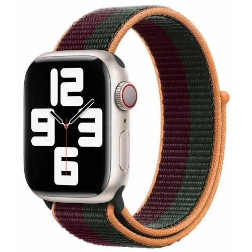 Ремешок AW 45 Dark Cherry/Forest Green Sport Loop