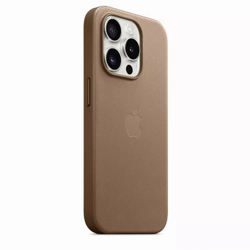 iPhone 15 Pro FineWoven Case MagSafe, Taupe, коричневый