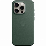 Чехол iPhone 15 Pro FineWoven Case MagSafe, Evergreen, зеленый