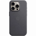 Чехол iPhone 15 Pro FineWoven Case MagSafe, Black, черный