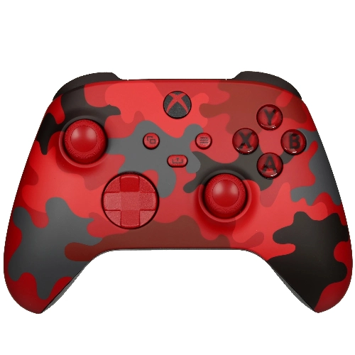 Геймпад Microsoft Xbox, Daystrike Camo, красный камуфляжный
