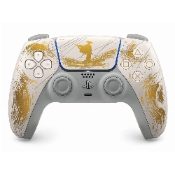 Геймпад PS5 Sony Dualsense, Ghost of Yotei, Gold, белый/золотистый