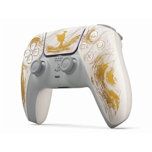 Геймпад PS5 Sony Dualsense, Ghost of Yotei, Gold, белый/золотистый