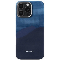 Чехол 16 Pro Max Pitaka StarPeak Tactile Woven Case, Over The Horizon, синий