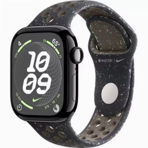 Умные часы Apple Watch Series 10 42 мм, M/L 140-245 мм, Aluminium Jet Black Case with Midnight Sky Nike Sport Band