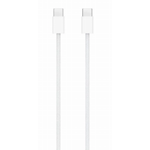 Кабель USB Type-C - Type-C, Wooven Cable (MQKJ3ZM/A), 60 Вт, 1 м, White, белый