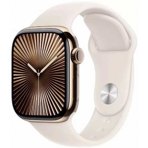 Умные часы Apple Watch Series 10 46 мм, M/L 140-245 мм, Titanium Case GPS+Cellular, Gold