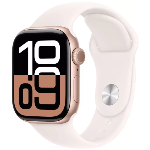 Умные часы Apple Watch Series 10 46 мм, M/L 140-245 мм, Aluminium Case GPS, Rose Gold