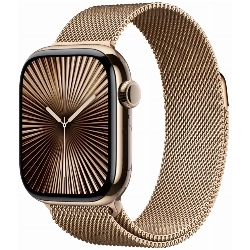 Умные часы Apple Watch Series 10 42 мм, S/M 130-180 мм, Titanium Case Cellular, Milanese Loop, Gold