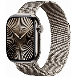 Умные часы Apple Watch Series 10 46 мм, M/L 140-245 мм, Titanium Case Cellular, Milanese Loop, Natural