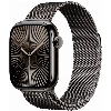 Умные часы Apple Watch Series 10 46 мм, M/L 140-245 мм, Titanium Case Cellular, Milanese Loop, Black