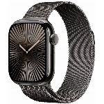 Умные часы Apple Watch Series 10 46 мм, M/L 140-245 мм, Titanium Case Cellular, Milanese Loop, Black