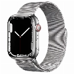 Умные часы Apple Watch Series 7 41 мм Silver Stainless Steel Case with Milanese Loop, серебристый