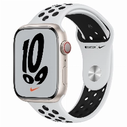 Умные часы Apple Watch Series 7 45 мм Aluminium Case with Starlight NIKE, сияющая звезда