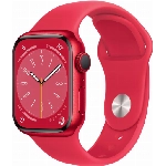 Умные часы Apple Watch Series 8 45 мм (PRODUCT)RED Aluminium Case with (PRODUCT)RED Sport Band, размер S/M