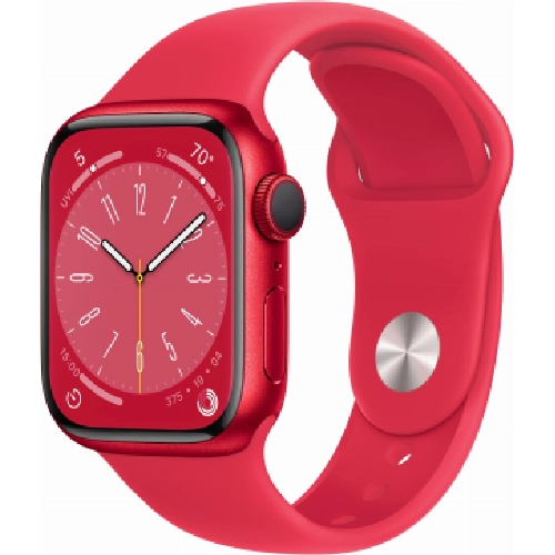 Умные часы Apple Watch Series 8 45 мм (PRODUCT)RED Aluminium Case with (PRODUCT)RED Sport Band, размер S/M