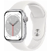 Умные часы Apple Watch Series 8 45 мм Silver Aluminium Case with Silver Sport Band, размер S/M