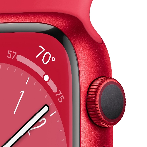 Умные часы Apple Watch Series 8 41 мм (PRODUCT)RED Aluminium Case with (PRODUCT)RED Sport Band, размер S/M
