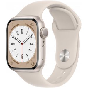 Умные часы Apple Watch Series 8 41 мм Starlight Aluminium Case with Starlight Sport Band, размер S/M