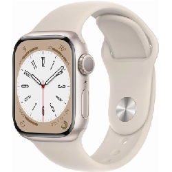 Умные часы Apple Watch Series 8 45 мм Starlight Aluminium Case with Starlight Sport Band, размер S/M