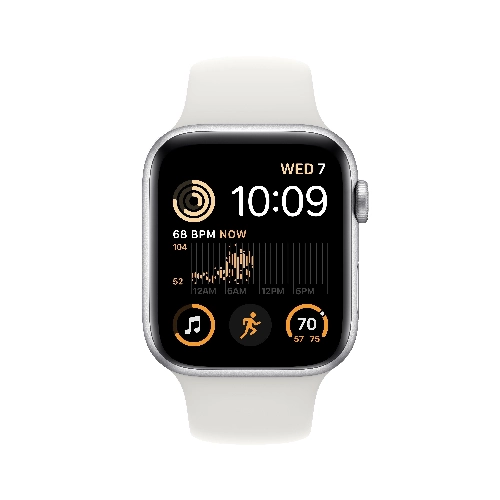 Умные часы Apple Watch Series SE Gen 2 44 мм Aluminium Case, серебристые, размер M/L
