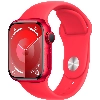 Apple Watch Series 9, 45 мм, корпус из алюминия цвета (PRODUCT)RED, спортивный ремешок цвета (PRODUCT)RED, размер S/M