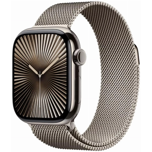 Умные часы Apple Watch Series 10 42 мм, Titanium Case Cellular, Milanese Loop, Natural