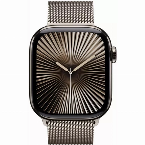 Умные часы Apple Watch Series 10 42 мм, Titanium Case Cellular, Milanese Loop, Natural